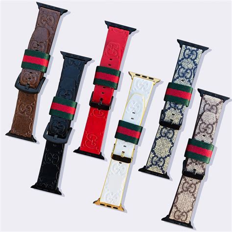 apple red gucci belt|gucci apple watch bands.